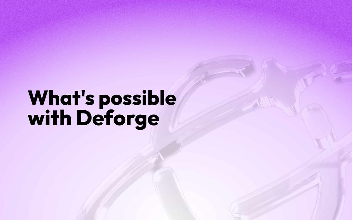 Build AI Agents - What’s possible with Deforge